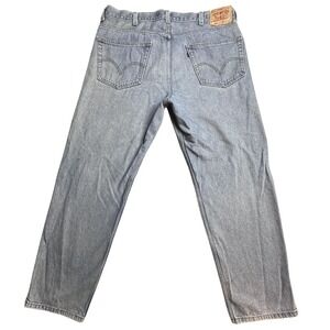 Vintage Levi's 550 Relaxed Fit Jeans Mens 40x32 Light Wash Blue Tapered Denim